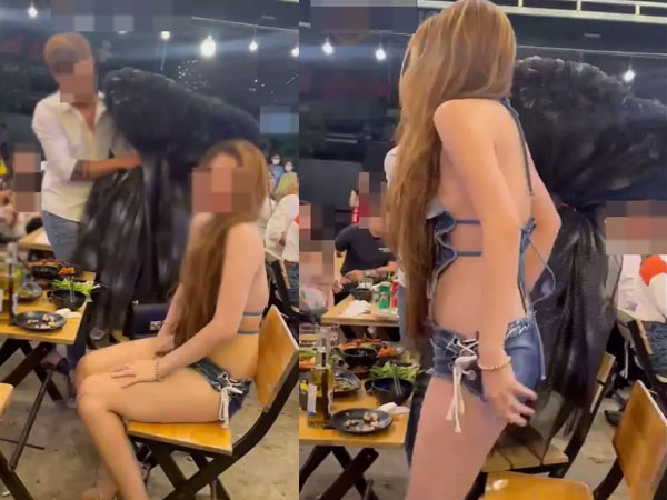 Cô gái gây tranh cãi mặc như không đi chơi Valentine với bạn trai