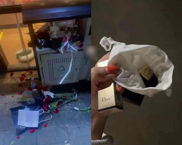Đi nhặt hoa ở thùng rác hậu Valentine, cô gái nhặt được món đồ hàng hiệu 'xịn sò'