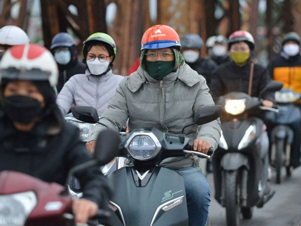 Hà Nội cuối tuần rét đậm kèm mưa rải rác