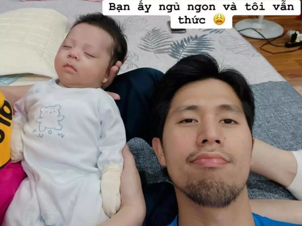 Hết hồn diện mạo già nua của Đình Trọng vì thức đêm chăm con