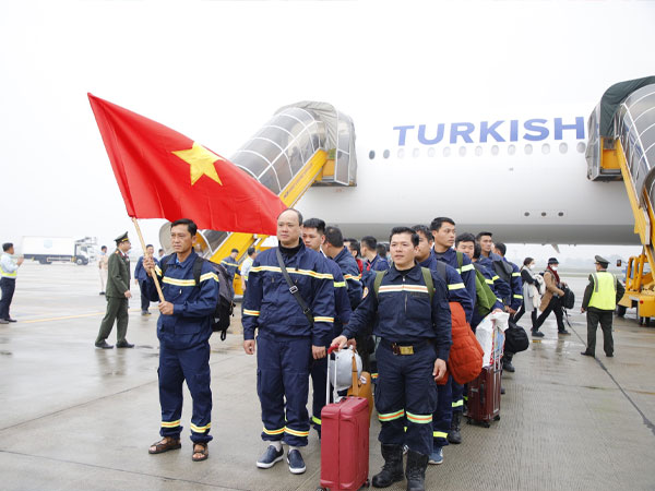 Đoàn cứu nạn cứu hộ Bộ Công an hoàn thành xuất sắc nhiệm vụ trở về từ Thổ Nhĩ Kỳ