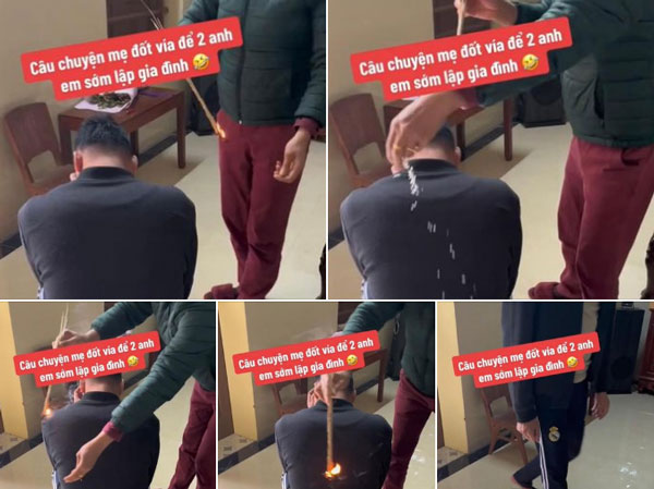 Cao to đẹp trai nhưng không hiểu sao vẫn ế, quá bất lực mẹ đành đốt vía để 2 anh em sớm lập gia đình