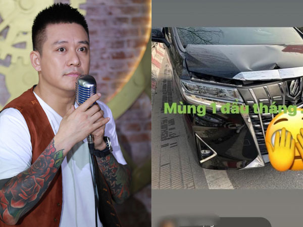 Tuấn Hưng gặp tai nạn khiến xế hộp hư hại, đáp trả cực gắt khi bị nói ăn bám vợ