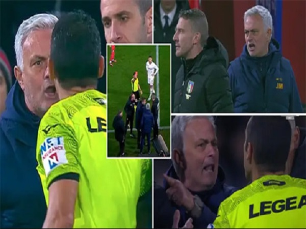 Mourinho nhận thẻ đỏ thứ 3 ở mùa giải này khi gọi trọng tài là... đống phân
