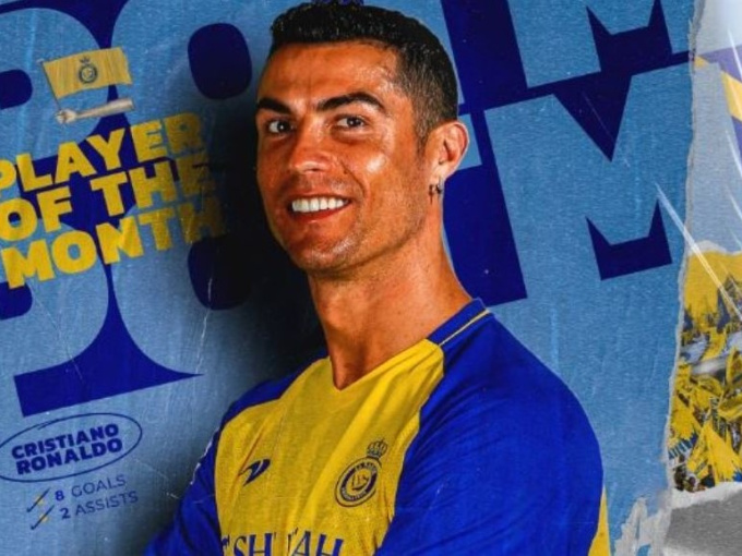 Ronaldo có giải thưởng cá nhân đầu tiên tại Saudi Arabia