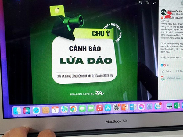 Cảnh báo giả mạo công ty quản lý quỹ lừa nhà đầu tư chứng khoán