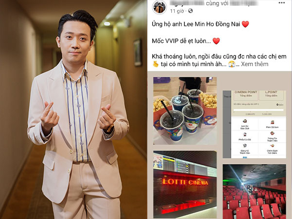 Chủ tài khoản tố Trấn Thành đăng ảnh bao rạp đối thủ, ủng hộ 'Lee Min Ho Đồng Nai' khiến netizen tranh cãi