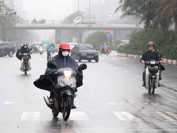 Từ đêm nay, miền Bắc chuyển mưa phùn