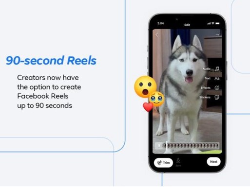 CHÚ Ý: Thời lượng video ngắn trên Facebook được tăng gấp rưỡi