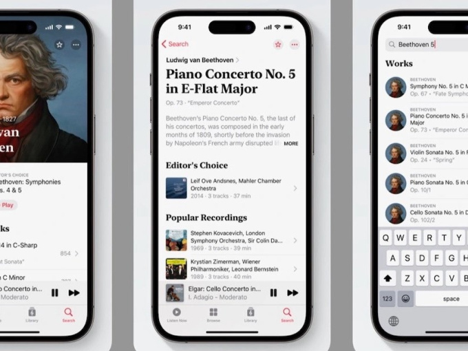 Apple giới thiệu ứng dụng cho người mê nhạc cổ điển