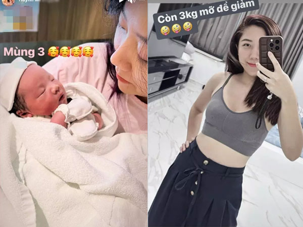 Vừa sinh con, em gái Trấn Thành đã khoe eo thon dáng nuột