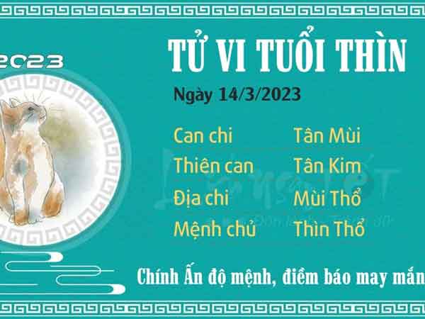 Tử vi thứ 3 ngày 14/03/2023 của 12 con giáp: Tý sa sút, Thìn may mắn