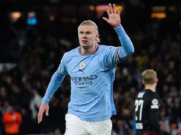 Haaland ghi 5 bàn, Man City hủy diệt Leipzig để vào tứ kết