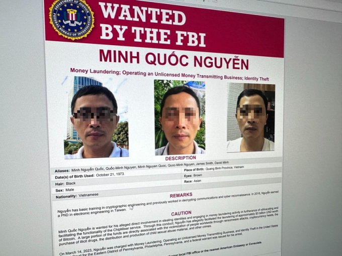 Một người Việt bị FBI truy nã vì rửa tiền số 3 tỷ USD