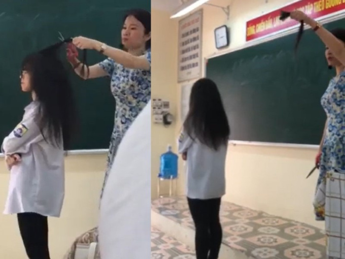 Cắt tóc nữ sinh ngay giữa lớp: 'Hành xử thô thiển gây tác dụng ngược'