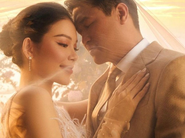 Cận nhan sắc Linh Rin và biểu cảm hạnh phúc của Phillip Nguyễn trong ngày cưới