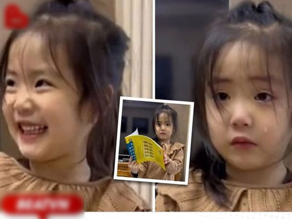 Mở 'món quà bất ngờ' từ bố, bé gái háo hức rồi bật khóc nức nở