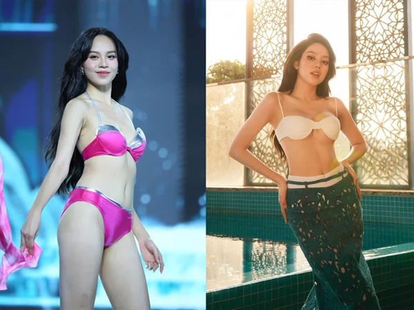 Hoa hậu Thanh Thuỷ lộ dấu hiệu 'trùng tu' cặp tuyết lê, fan nhắc nhở: Đừng lạm dụng dao kéo