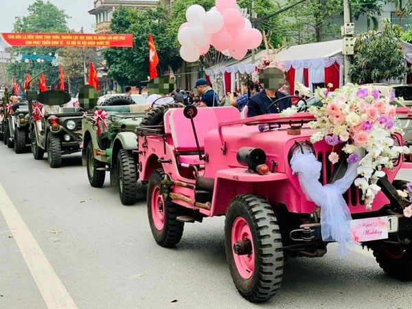 Hé lộ nguyên nhân 6 xe Jeep tham gia rước dâu bị tạm giữ