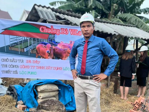 Lộc Fuho khiến dân tình rầm rộ nhắc đến một người sau khi hé lộ hình ảnh công trình 'Chuồng bò Vila'