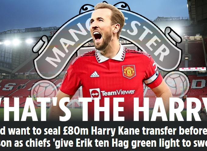 Man Utd chốt giá 80 triệu bảng cho Kane