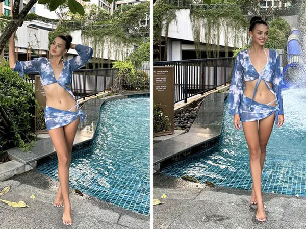 Vợ Bùi Tiến Dũng diện bikini khoe vòng eo 'con kiến', bị chồng nói một câu khiến chính chủ đỏ mặt