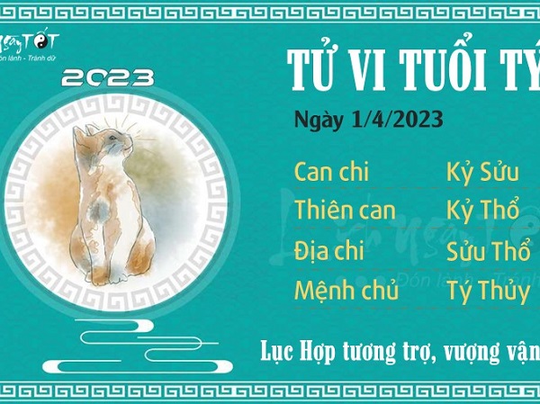 Tử vi Thứ 7 ngày 01/04/2023 của 12 con giáp: Tý đón tài lộc, Mão đề phòng rắc rối