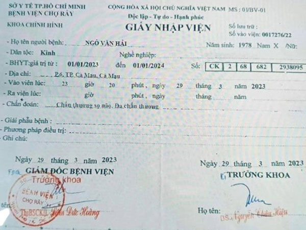 CẢNH BÁO: Bệnh viện Chợ Rẫy lại bị giả giấy nhập viện