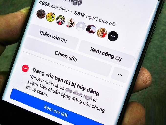 Hàng trăm fanpage Facebook Việt Nam bị khóa trong đêm