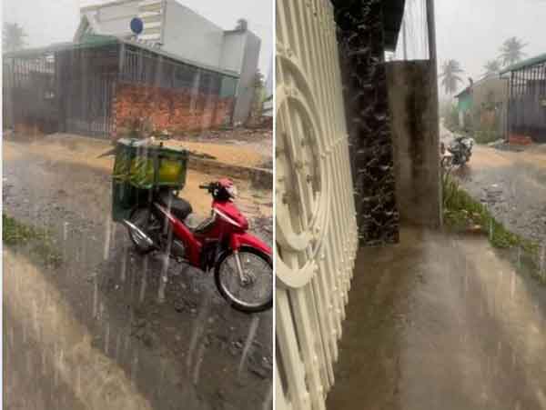 Xót xa cảnh anh shipper giao hàng giữa mưa tầm tút còn bị mắng, khách không cho trú chỉ lo ướt đồ