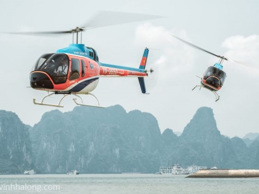 Tour du lịch trực thăng ở Hạ Long được bảo hiểm lên đến 30 triệu USD/vụ