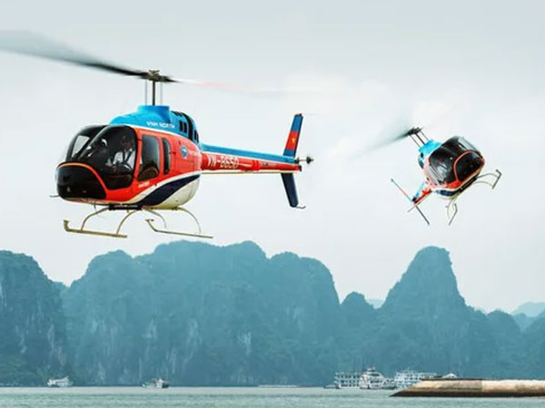 Máy bay trực thăng Bell 505 dùng cho dịch vụ chở khách ngắm Vịnh Hạ Long có gì đặc biệt?