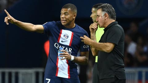 Galtier thừa nhận có tranh cãi giữa BLĐ PSG và Mbappe