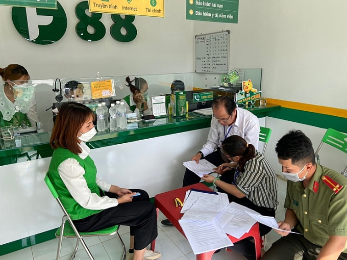 Công an Quảng Nam đồng loạt kiểm tra 9 cơ sở F88 trên địa bàn
