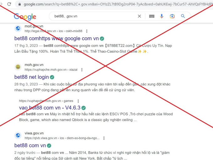 Hàng loạt website cơ quan nhà nước bị chèn link ẩn quảng cáo cờ bạc