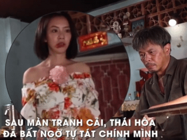 Thái Hòa liên tục tự tát 40 cái khiến Thu Trang choáng váng