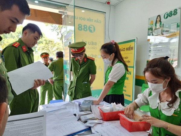 Đồng loạt kiểm tra 13 chi nhánh Công ty F88 tại một tỉnh