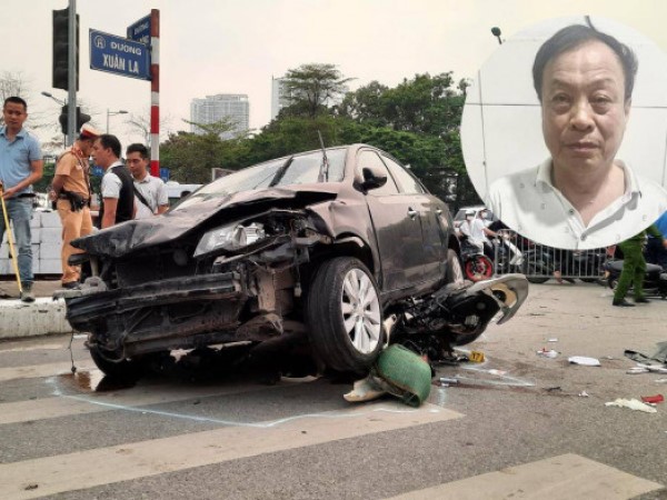 Khởi tố, bắt tạm giam tài xế ô tô tông 17 xe máy ở Hà Nội