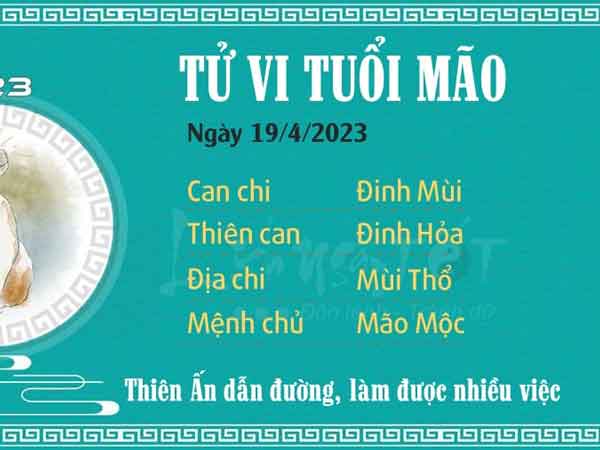 Tử vi thứ 4 ngày 19/04/2023 của 12 con giáp: Mão hiệu suất, Tuất gặp họa