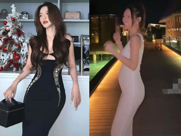 Lucie Nguyễn lộ bụng bầu vượt mặt mà body vẫn chuẩn