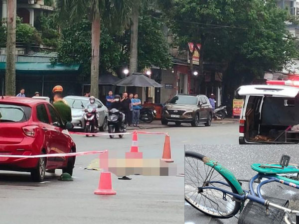 Đi xe đạp mua đồ ăn, cụ ông bị ô tô tông tử vong