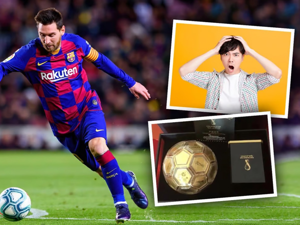 Mất quả bóng bằng vàng có chữ kí của Messi, người đàn ông chỉ được đền bù bằng số tiền mua quả bóng ngoài chợ