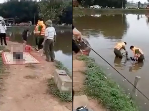 Phát hiện thi thể thiếu nữ dưới hồ câu cá, để lại xe máy trên bờ