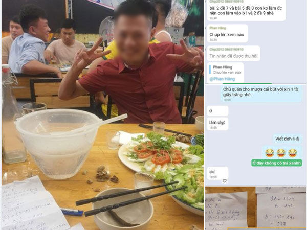 Cười rần rần với ông bố trách nhiệm của năm, vừa đi nhậu vừa dạy con gái làm bài tập qua điện thoại