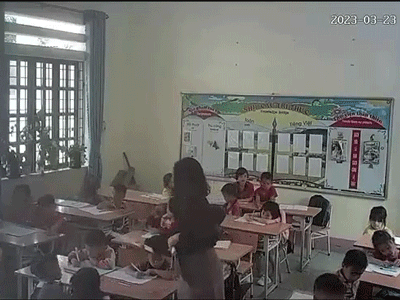 Cô giáo tát vào mặt, dùng thước cứng gõ liên tiếp vào đầu HS lớp 1 và chửi bới: 'Mày bị mù à, đơ à!!!'