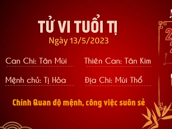 Tử vi thứ 7 ngày 13/05/2023 của 12 con giáp: Tị đón tài lộc, Thân đề phòng mất tiền