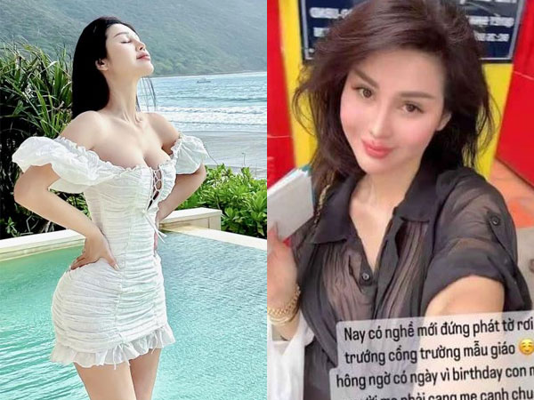 Chân dung bà mẹ đứng 'phát tờ rơi' ở cổng trường hóa ra là mỹ nhân nổi tiếng nóng bỏng nhất nhì Vbiz