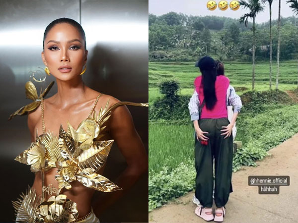 Tranh cãi chuyện H'Hen Niê để một nàng hậu vô tư 'sờ soạng' vòng 3 còn thoải mái chia sẻ hình ảnh?
