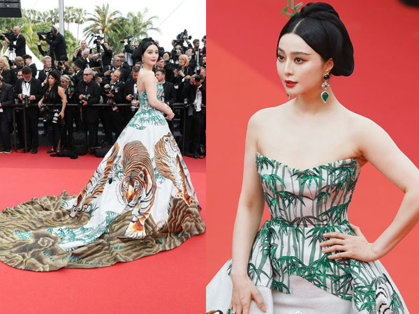 Phạm Băng Băng mang 'mãnh hổ' đến thảm đỏ Cannes 2023