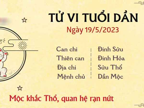 Tử vi thứ 6 ngày 19/05/2023 của 12 con giáp: Dần quan hệ rạn nứt, Mão được cất nhắc